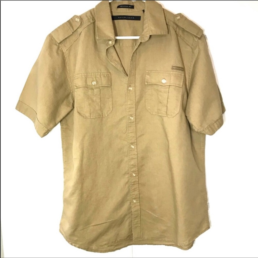 SEAN JOHN Linen Blend Flight Shirt